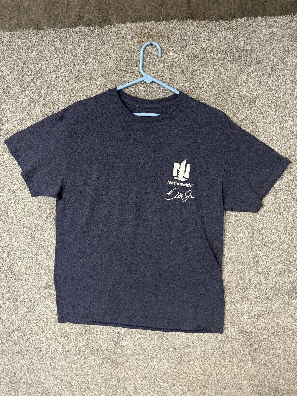 Dale Jr Nationwide Shirt Mens Large Blue The Whisperer NASCAR Graphic Tee